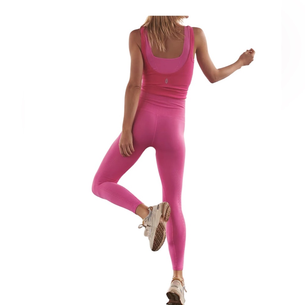 NWOT Free People Movement Good Karma 7/8 Leggings size XS/S in Azalea - Picture 4 of 6